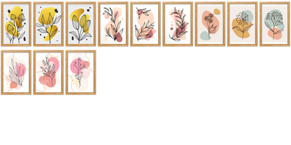 ECLECTIC MEGA BUNDLE, 147 Eclectic Floral Wall Art Prints